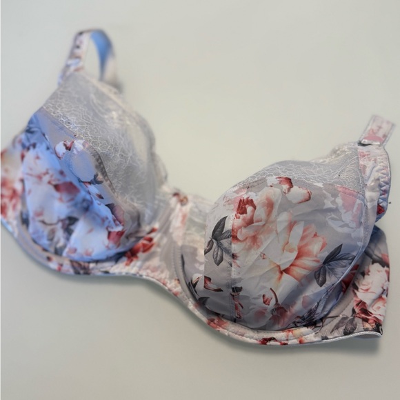 🩷🌸 Fantasie Women's Sophie Full Coverage Underwire Lace and Floral Bra size 40DD - Picture 4 of 5